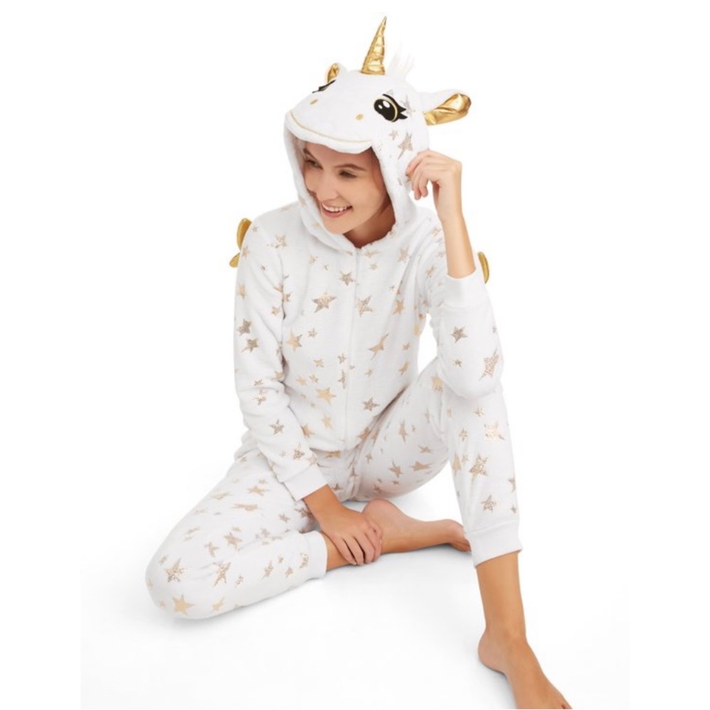 Gold and White Unicorn Jumper